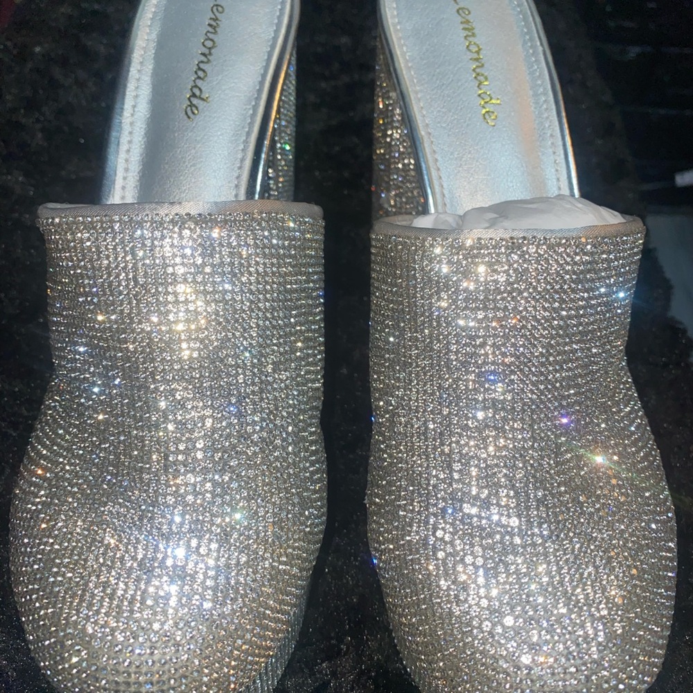 AKIRA Silver High Heels